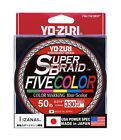 Yo-Zuri YZ-SB-50LB-5C-330YD : Superbraid cinq couleurs 330 Yds 50 Lbs, (5 couleurs)