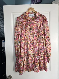SILVIAN HEACH Tiered FLORAL TENIS Dress SIZE UK 14 16 - Picture 1 of 7