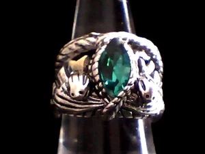 Mystics & Lords or Prince Style! Cosplay? Alloy Metal and Synthetic Gems Sz. 7 - Picture 1 of 5