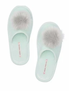 Victoria’s Secret Pink Slides Slipper Flip Flop, Size Large, Teal Green, New - Picture 1 of 2