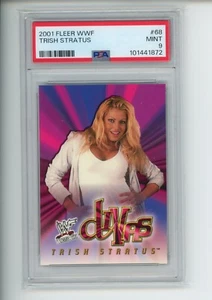 2001 Fleer WWF Trish Stratus #68 Rookie RC WrestleMania Divas WWE HOF PSA 9 MINT - Picture 1 of 2