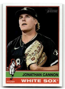2025 Topps Heritage Jonathan Cannon #323 Chrome Chicago White Sox - Picture 1 of 2
