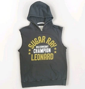 Roots Of Fight L Sugar Ray Leonard Sleeveless Hoodie Sweatshirt Men's  Large - Picture 1 of 10