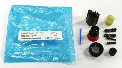 Amphenol Circular Connector Kit MS3106F14S-7P NOS - Image 1 of 4