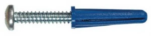 Anclaje cónico Hillman 41400 plástico azul con tornillo #6-8 x 3/4 pulgadas (Pack de 5) - Imagen 1 de 2