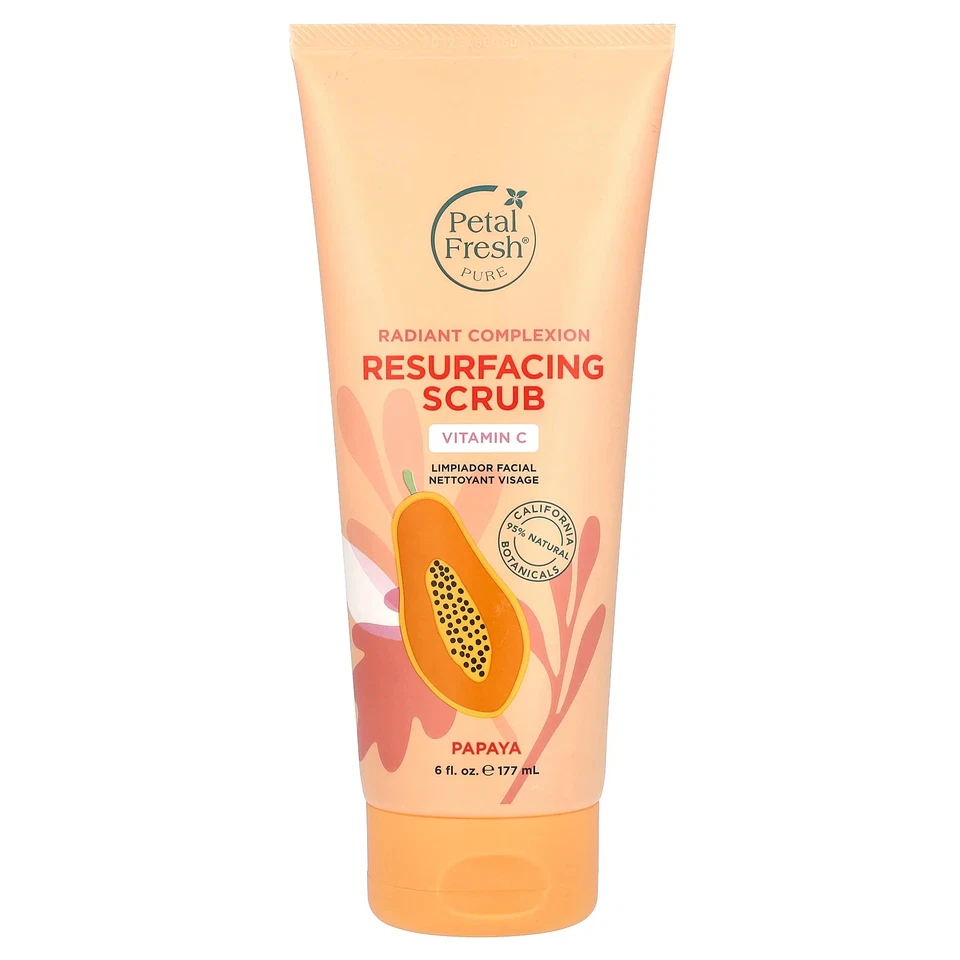 Pure, Radiant Complexion Resurfacing Scrub, Papaya, 6 fl oz (177 ml) - Image 1 of 2