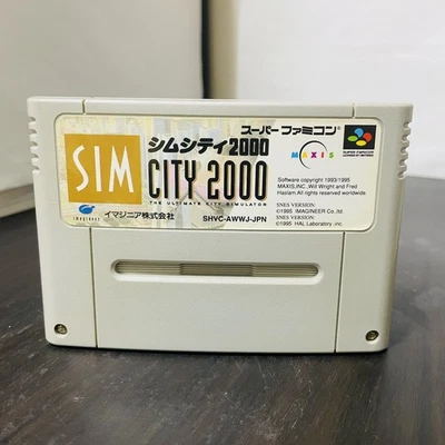 Sim City 2000 Nintendo Super Famicom Imagineer 1995 Japanese Version Retro - Image 1 of 4