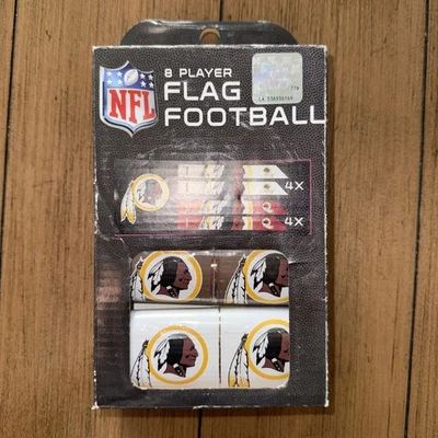 Juego de 8 jugadores de fútbol americano con bandera de los Washington Redskins NFL Foto 1 de 2