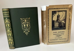 Coleridge's Literary Criticism OXFORD MISCELLANY 1938 Decorative Binding NICE! - Picture 1 of 5
