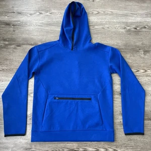 DSG Sport Fleece Pullover Hoodie Boys Large Blue Front Zip Pocket New - Picture 1 of 9