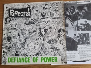 RIPCORD Defiance of Power 1987 Manic Ears Records – ACHE 5 LP Punk Thrash - Picture 1 of 10