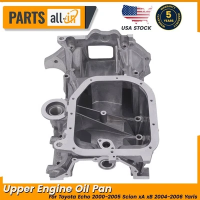 Para Toyota Scion xA xB 2004-2006 Yaris 2007-2019 Echo cárter de aceite del motor superior Foto 1 de 4