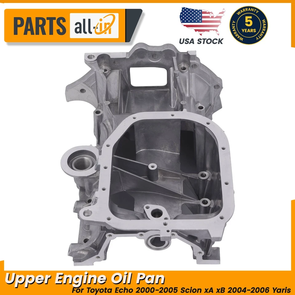Para Toyota Scion xA xB 2004-2006 Yaris 2007-2019 Echo cárter de aceite del motor superior Foto 1 de 4