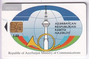 ASIE TELECARTE / PHONECARD .. AZERBAIDJAN 140U BAKCELL TOWER TELECOM CHIP/PUCE - Imagen 1 de 2