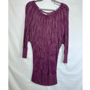 Maglione Cache donna taglia small marrone manica 3/4 pull on trasparente - Foto 1 di 8