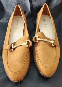 Anne Klein Iflex braune Wildleder Mokassin Halbschuhe Größe 10 Damen - Bild 1 von 8