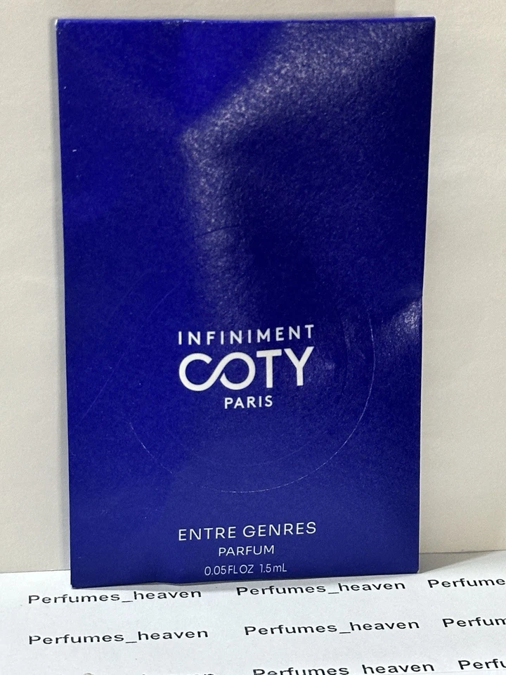 Infiniment Coty Paris ENTRE GENRES Perfume Spray Muestra Tamaño 1.5 ML Foto 1 de 1