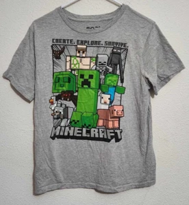 Mojang Minecraft Graphic Print Boys Size XL Short-Sleeve T-Shirt - Picture 1 of 3
