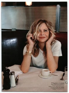 Meg Ryan Sexy Pin-Up Re/Done x Hanes T-Shirt Alexiou magazine CLIPPING photo - Bild 1 von 1