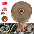 New 10 Meters Exhaust Manifold Heat Wrap Tape Bandage Roll Downpipe with 10 Ties