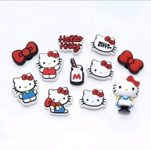 Hello Kitty Shoe Crocs Charms 12pcs Cartoon Sanrio Accessories Gift New Girl - Picture 1 of 6