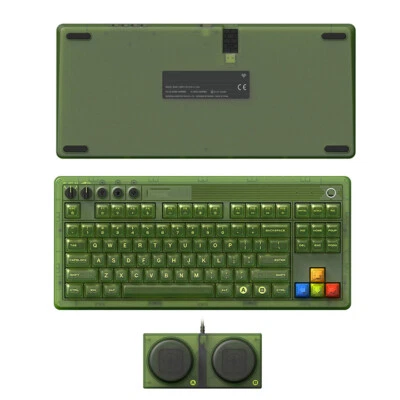 Für 8Bitdo 87-Keys Grün durchsichtige mechanische Tastatur mit großen Tasten - Bild 1 von 4