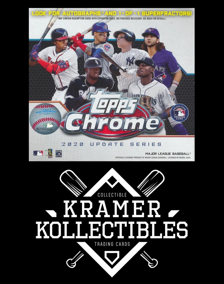 2020 Topps Chrome Update Baseball 1 - 100 COMPLETE YOUR SET! - Image 1 of 1