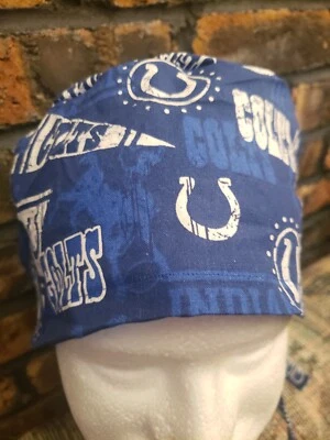  INDIANAPOLIS COLTS Handmade SURGICAL SCRUB CAPS     Foto 1 de 3