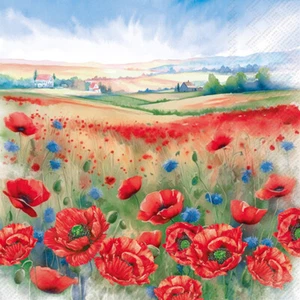 SU Servilleta Amapola Prado Papel 33x33 cm 20 uds. Decoración de verano impresa por una cara - Imagen 1 de 1