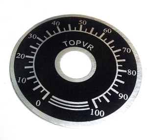 Scala Graduata da 0 a 100 dimensione Ø41mm Diamatro foro 10mm in alluminio - Picture 1 of 1