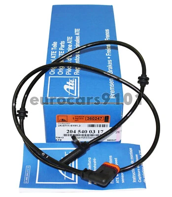 Sensor de velocidad de rueda ABS trasero Mercedes C250 ATE 24.0711-6191.3 2045400317 Foto 1 de 4
