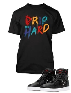 Mens 6XL Big & Tall J1 Drip To Hard  Streetwear Tee Shirt Hip Hop Premium Tshirt - Picture 1 of 4