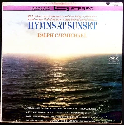 RALPH CARMICHAEL – HYMNS AT SUNSET  CAPITOL RECORDS VINYL LP 222-78 - Image 1 of 4