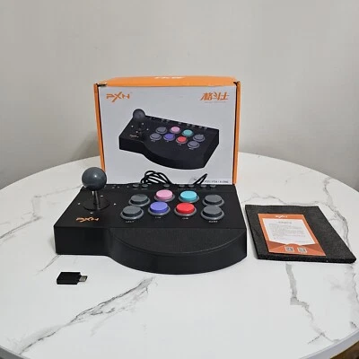 PXN 0082 USB Arcade Street Fighter Stick Controller Macro PC Xbox Switch Ps3 Ps4 - Image 1 of 4