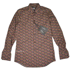NWT $745 Dolce & Gabbana Men's Purple Eggplant Print Button Down Shirt AUTHENTIC - Picture 1 of 7