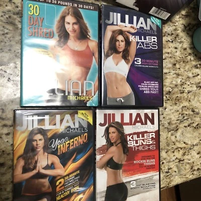 Jillian Michaels Total Body Box Set 4 DVDs 10 Workouts Exercise DVD Set Sealed  - Image 1 of 4