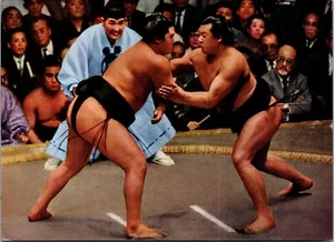 Nackte Athleten Mawashi Sumo Sumoh Ringsport Japan Postkarte - Bild 1 von 2