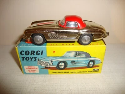 CORGI TOYS 304S MERCEDES BENZ 300SL HARDTOP ROADSTER - VERY GOOD in original BOX - Image 1 of 4