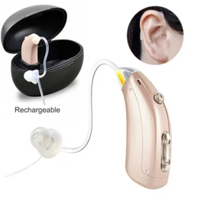 Digital Rechargeable Disabled Hearing Aids Ear Sound Amplifier Adjustable - Picture 1 of 12