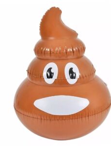 24" POOP INFLATE Inflatable Fake Poop Emoji Blow Up Pool Float 