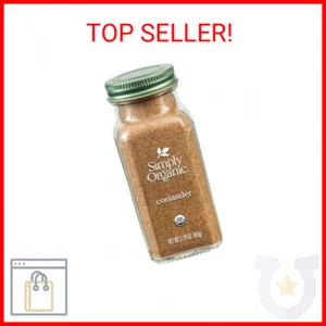 Simply Organic Ground Coriander Seed, 2.29-Ounce, Rich, Warm Earthy Yet Fruity F - Picture 1 of 2