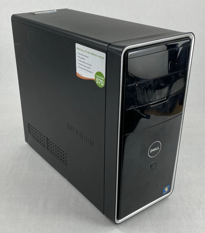 Dell Inspiron 570 MT AMD Athlon 2 x2 250 3.00GHz 8GB RAM No HDD No OS - Image 1 of 4