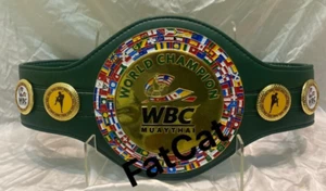 New WBC MUAYTHAI Boxing ChampionShip Belt Wrestling Belt Original Leather - Picture 1 of 5