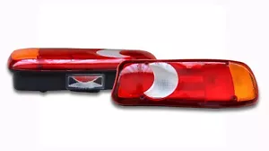 UNIVERSAL PAIR REAR BULB LAMPS 5 FUNCT TAIL LIGHTS CAR VAN CAMPER PICKUP TRAILER - Picture 1 of 2