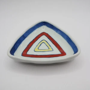Plate Arita ware Kisengama Triangle Japanese pottery L11.5cm - Picture 1 of 8