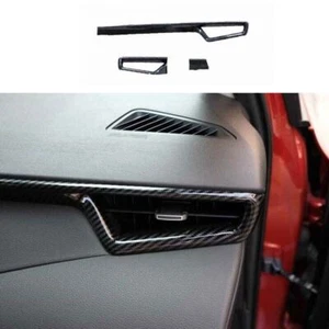 Cover Trim L&R AC Air Outlet Vent 3PCS For Toyota Corolla 2019-2022 Carbon Fiber - Picture 1 of 4