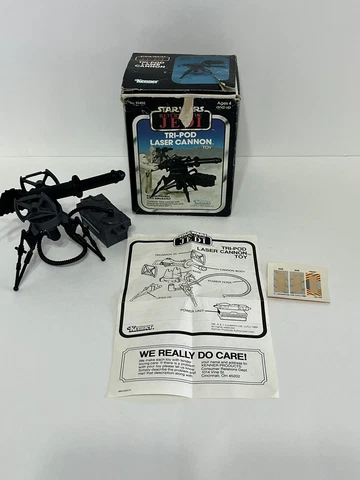 1982 Kenner: Star Wars ROTJ “Tri-Pod Laser Cannon” Box, Instructions and Insert Cover
