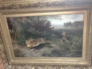 Fine Art Oil Painting Otto Grashey 1883 Munich in Germany  large size  - Picture 1 of 4
