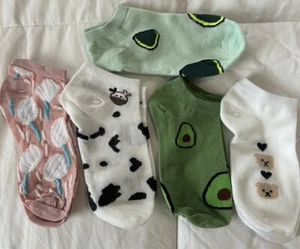 5 pares de calcetines bajos para mujer/niña OS Az-651546 - Imagen 1 de 3