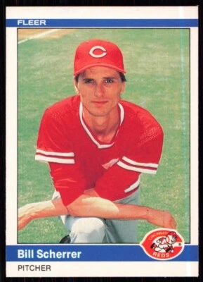 1984 Fleer Bill Scherrer Rookie Cincinnati Reds #482 - Image 1 of 2